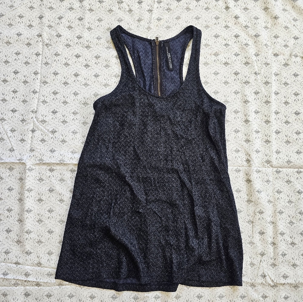 Zara Chevron Shimmer Top